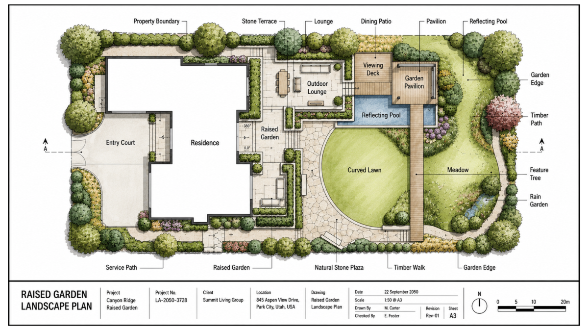 Raised Garden Landscape Plan - AI Landscape Plan Generator, Landscape Plan Images Maker Raised Garden Landscape Plan - AI Landscape Plan Generator, Landscape Plan Images Maker