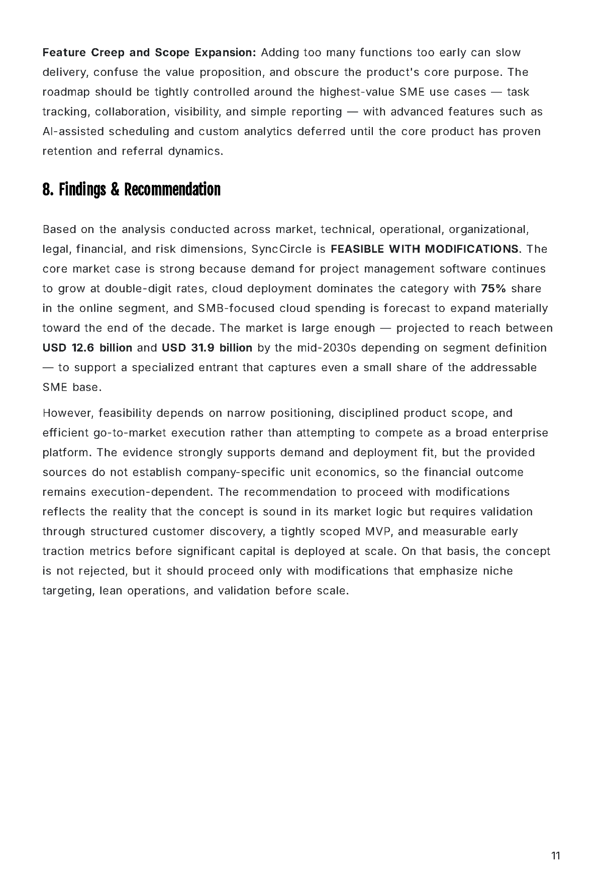 Free Feasibility Business Plan Template to Edit Online