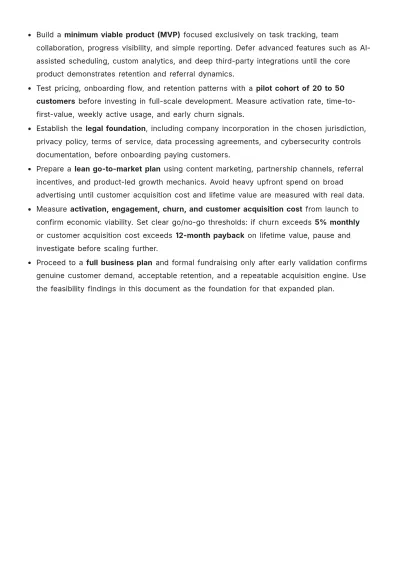 Free Feasibility Business Plan Template to Edit Online