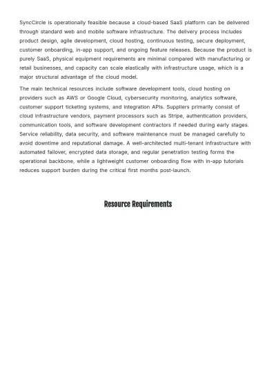 Free Feasibility Business Plan Template to Edit Online