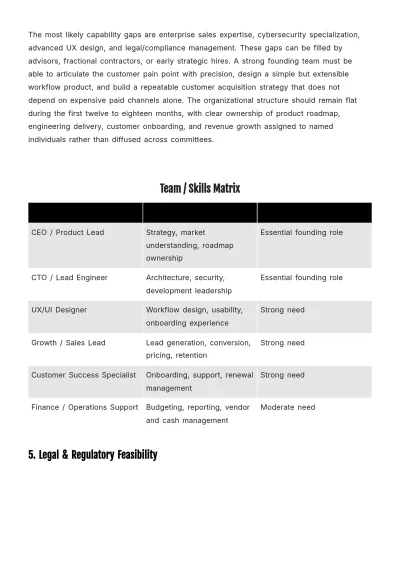 Free Feasibility Business Plan Template to Edit Online