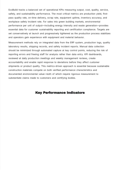 Free Operations Business Plan Template to Edit Online