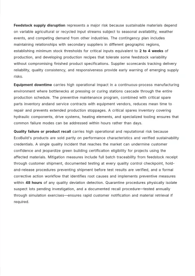 Free Operations Business Plan Template to Edit Online