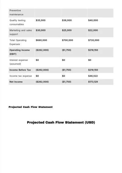 Free Operations Business Plan Template to Edit Online