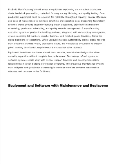 Free Operations Business Plan Template to Edit Online