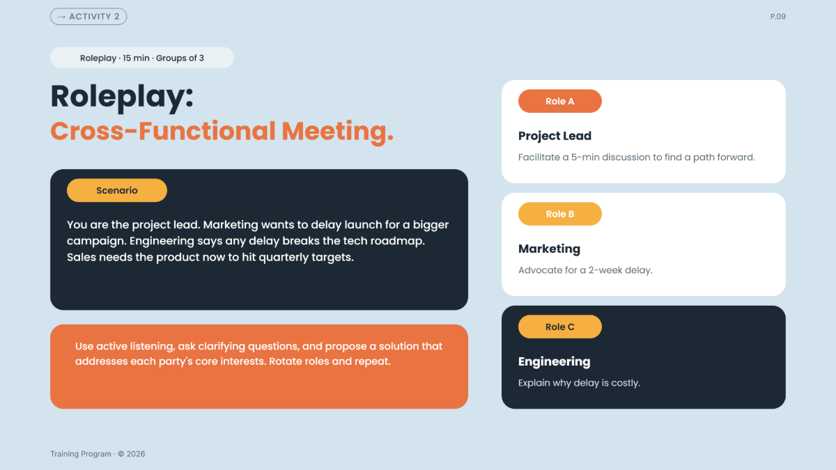 Free Training Presentation Template to Edit Online