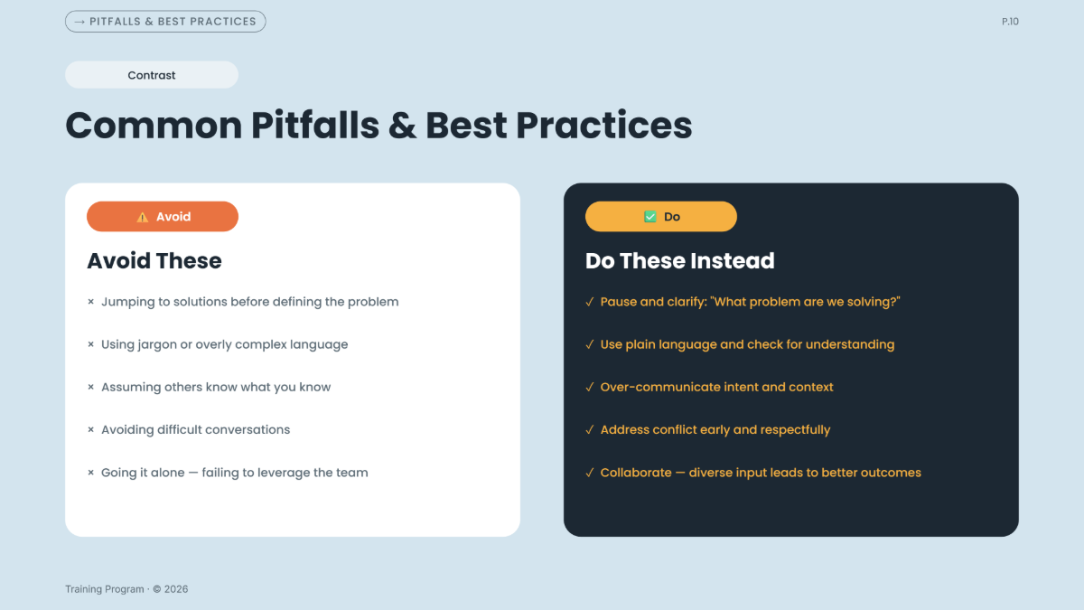 Free Training Presentation Template to Edit Online