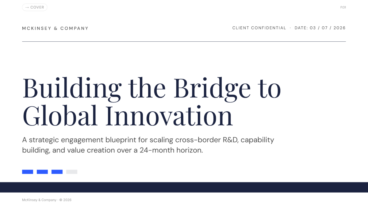 Free McKinsey Presentation Template to Edit Online