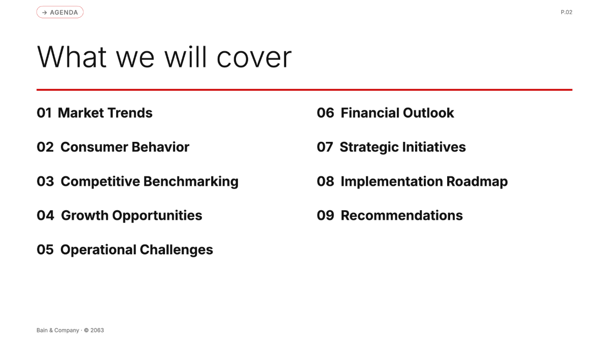 Free Bain Presentation Template to Edit Online