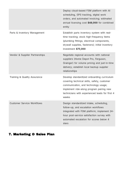 Free Expansion Business Plan Template to Edit Online