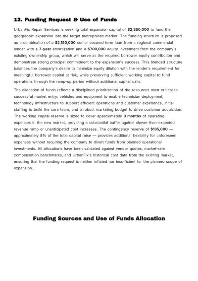 Free Expansion Business Plan Template to Edit Online