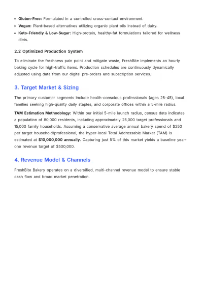 Free One-Page Business Plan Template to Edit Online