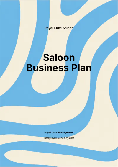 Free Saloon Business Plan Template to Edit Online