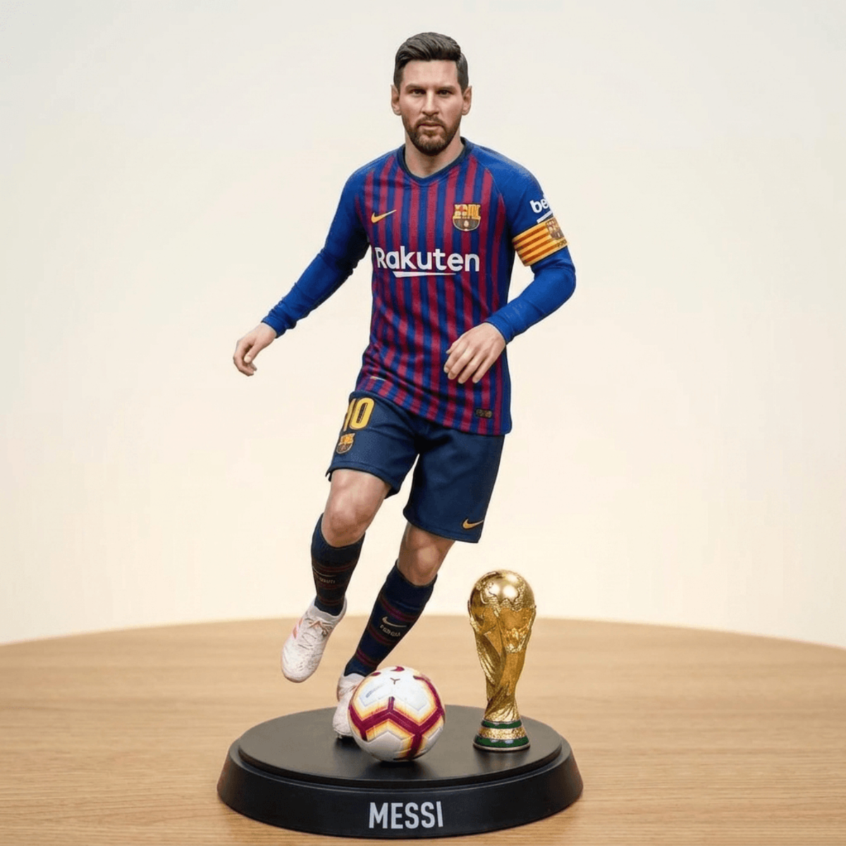 Free Messi Football Action Figure Template to Edit Online