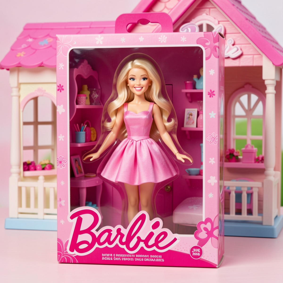 Free Boxed Barbie Action Figure to Edit Online