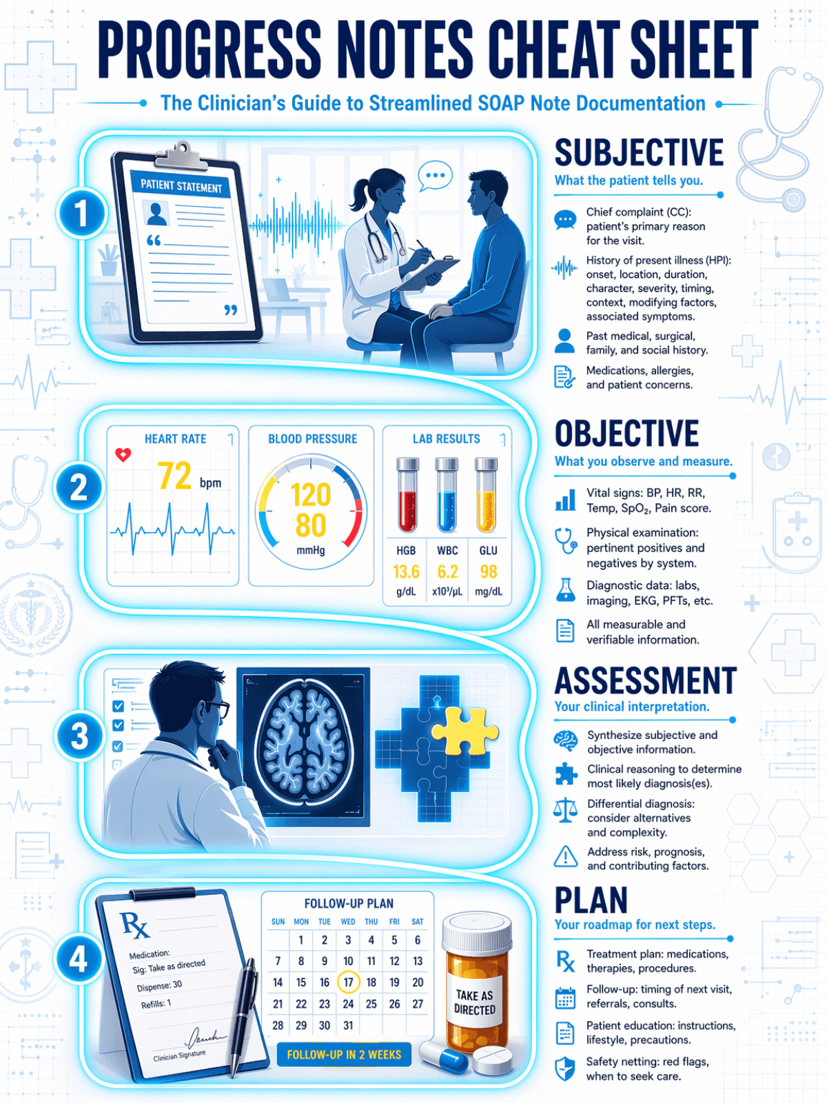 Free Progress Notes Cheat Sheet Template to Edit Online