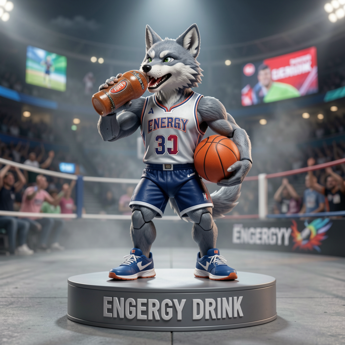 Free Promotional Mascot Action Figure to Edit Online