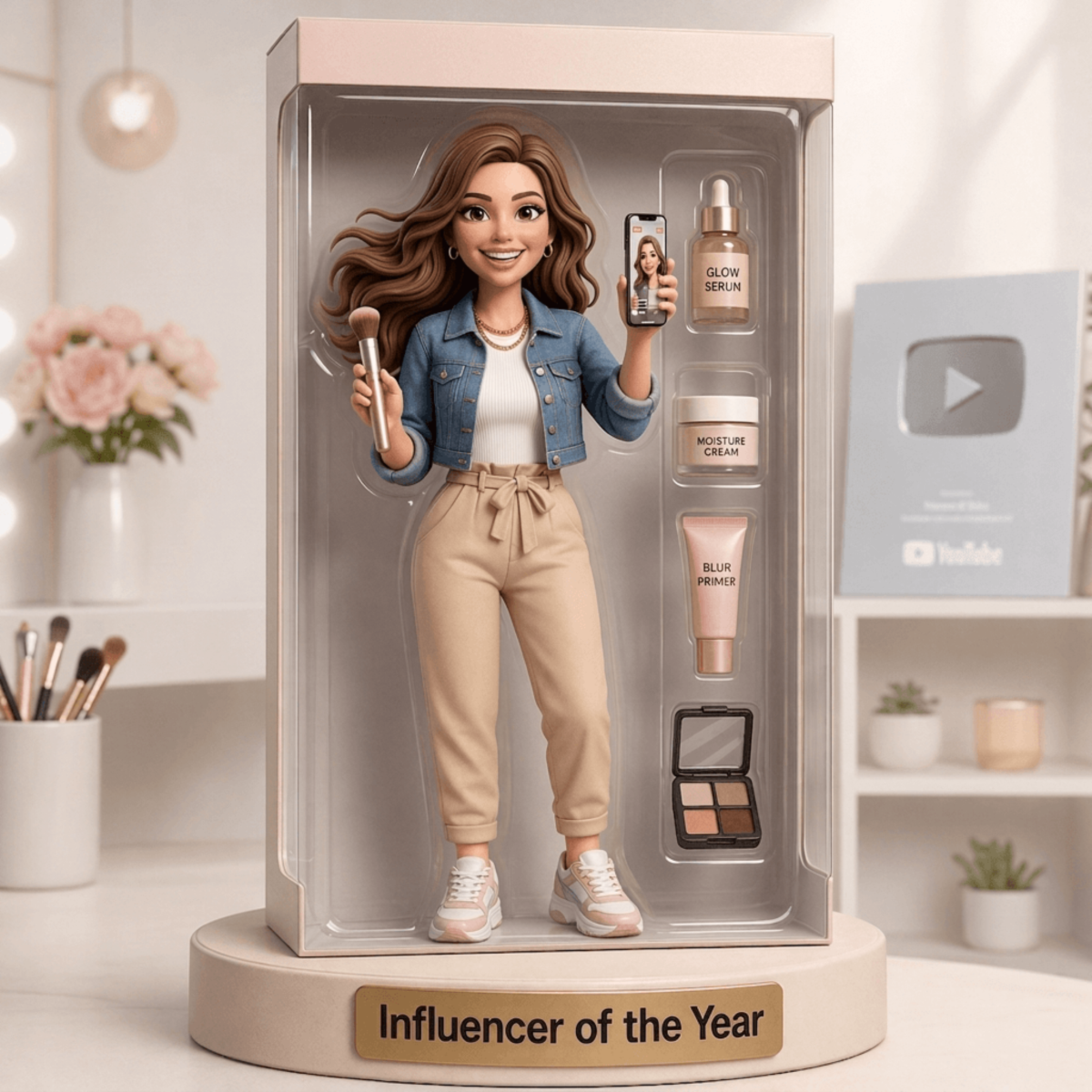 Free Influencer Action Figure to Edit Online