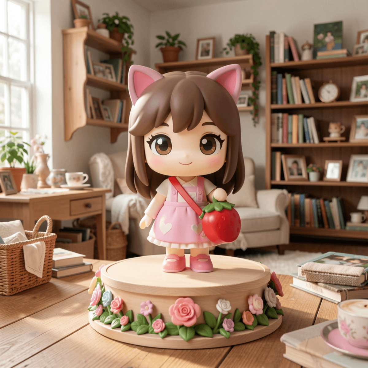 Free 3D Chibi Girl Toy Figure to Edit Online