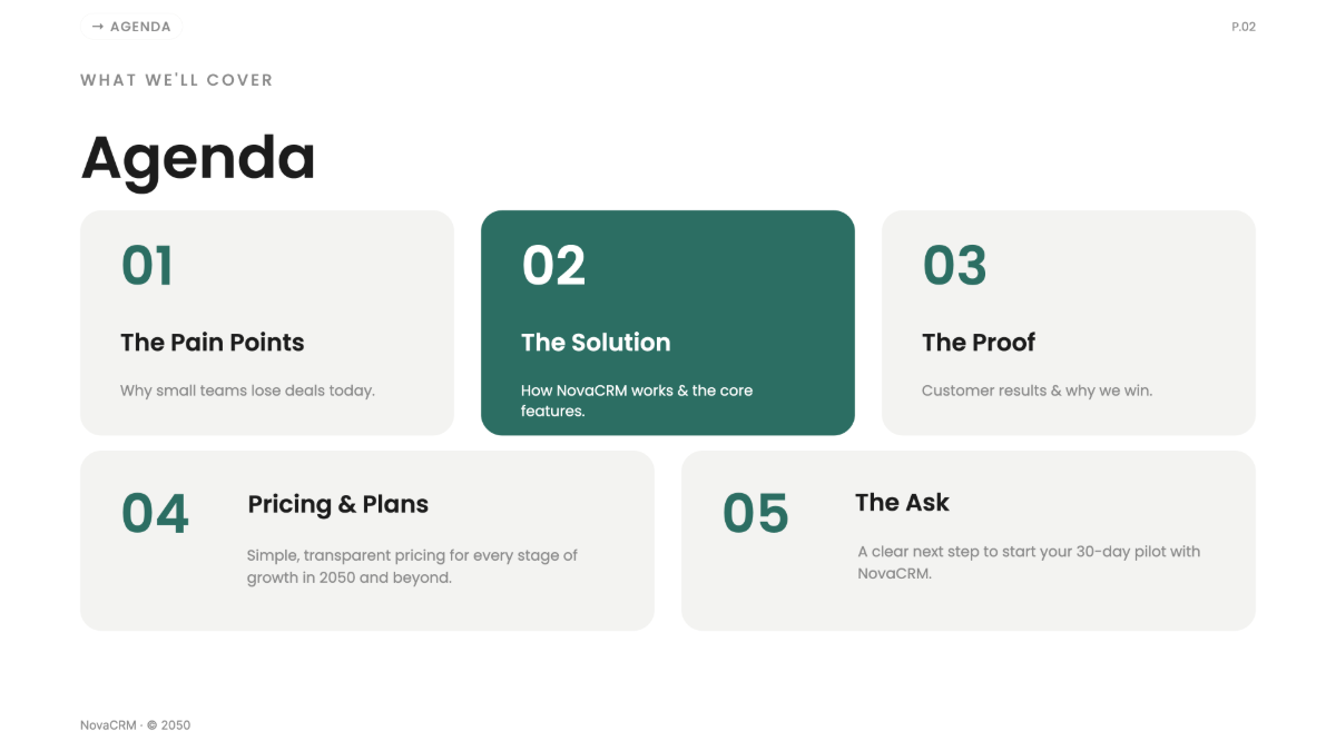 Free Sales Presentation Template to Edit Online