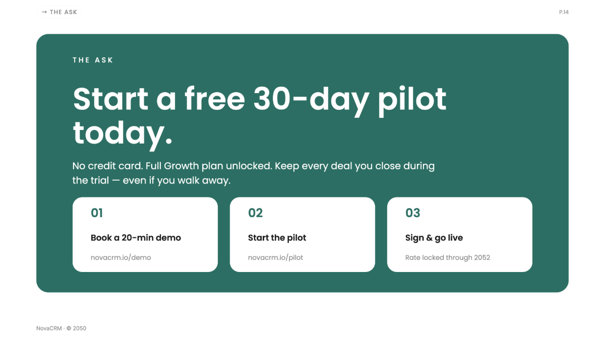 Free Sales Presentation Template to Edit Online