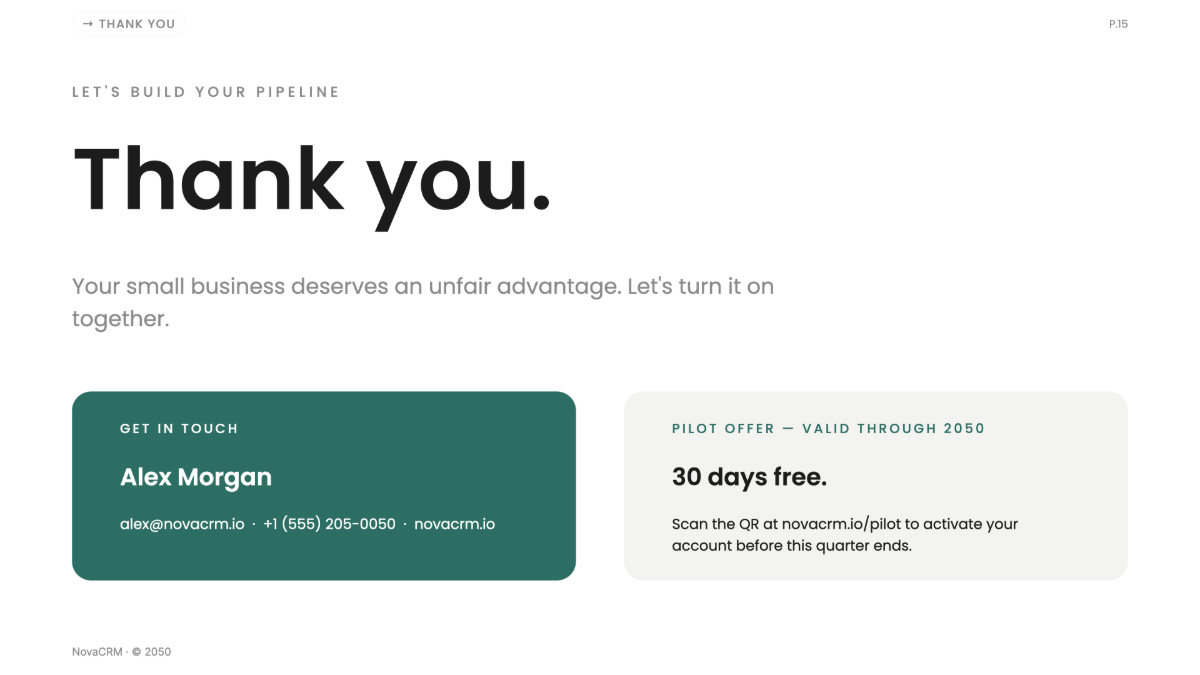 Free Sales Presentation Template to Edit Online