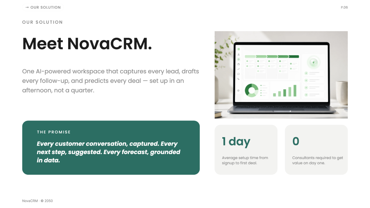 Free Sales Presentation Template to Edit Online