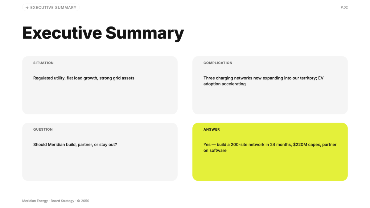 Free Strategy Presentation Template to Edit Online