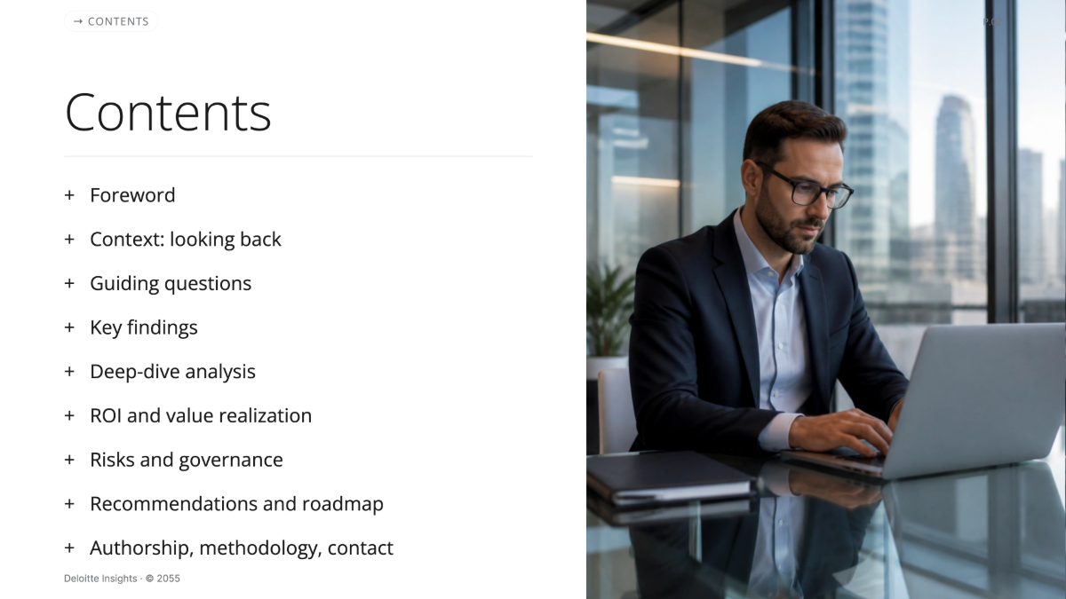 Free Deloitte Presentation Template to Edit Online