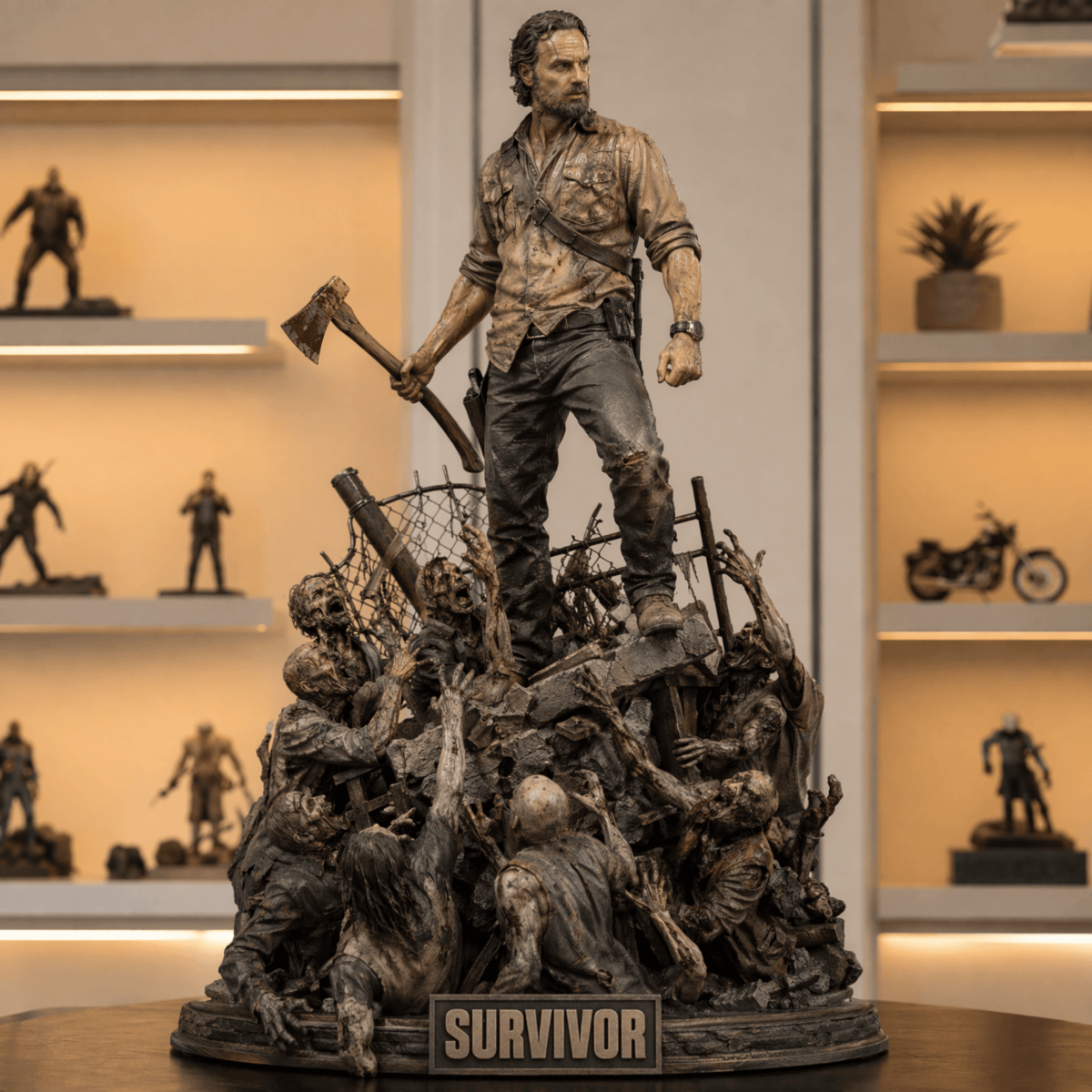 Free Zombie Survivor Action Figure to Edit Online