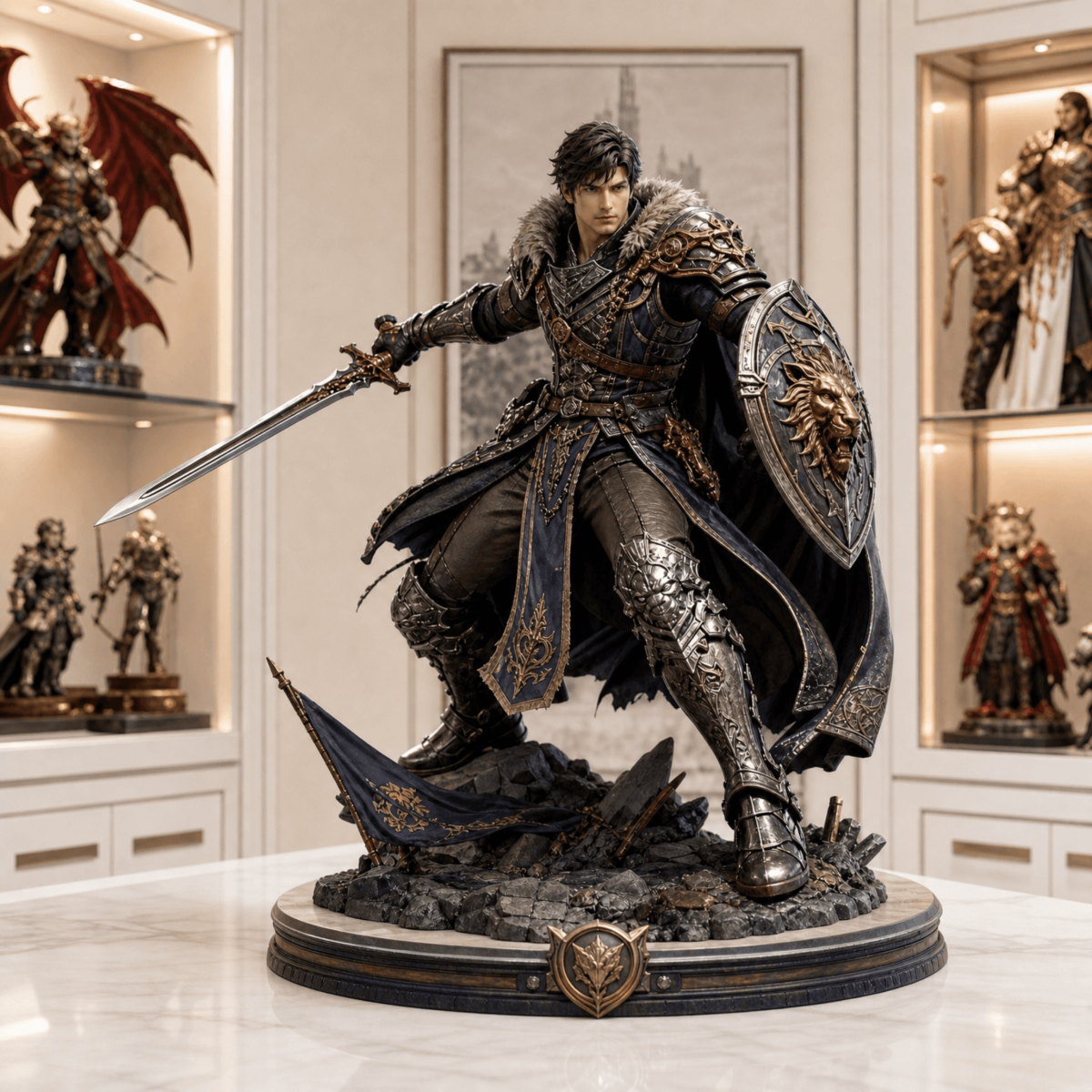 Free Fantasy Warrior Action Figure to Edit Online