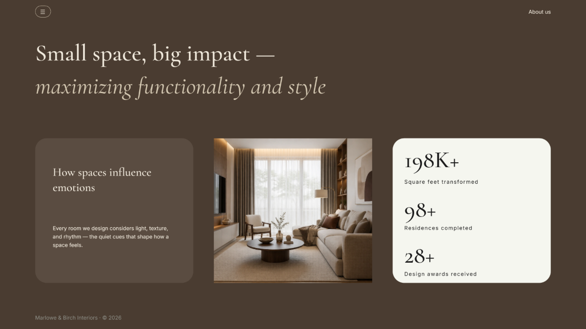 Free Interior Design Presentation Template to Edit Online