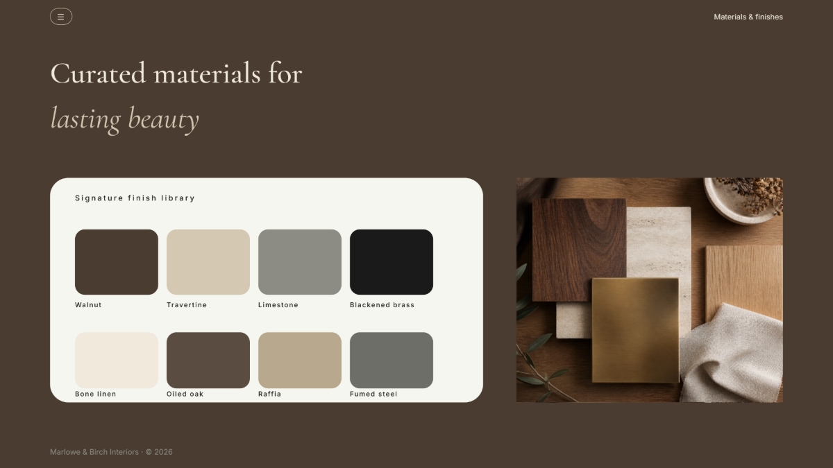 Free Interior Design Presentation Template to Edit Online