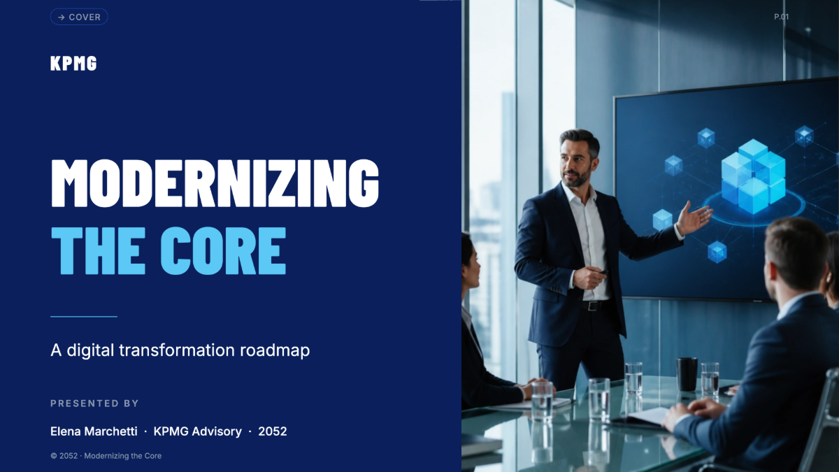 Free KPMG Presentation Template to Edit Online Free KPMG Presentation Template to Edit Online