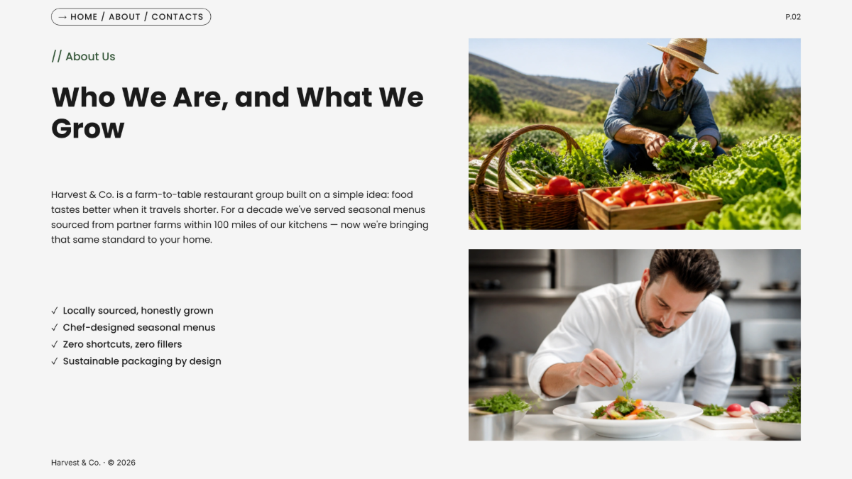 Free Food Presentation Template to Edit Online