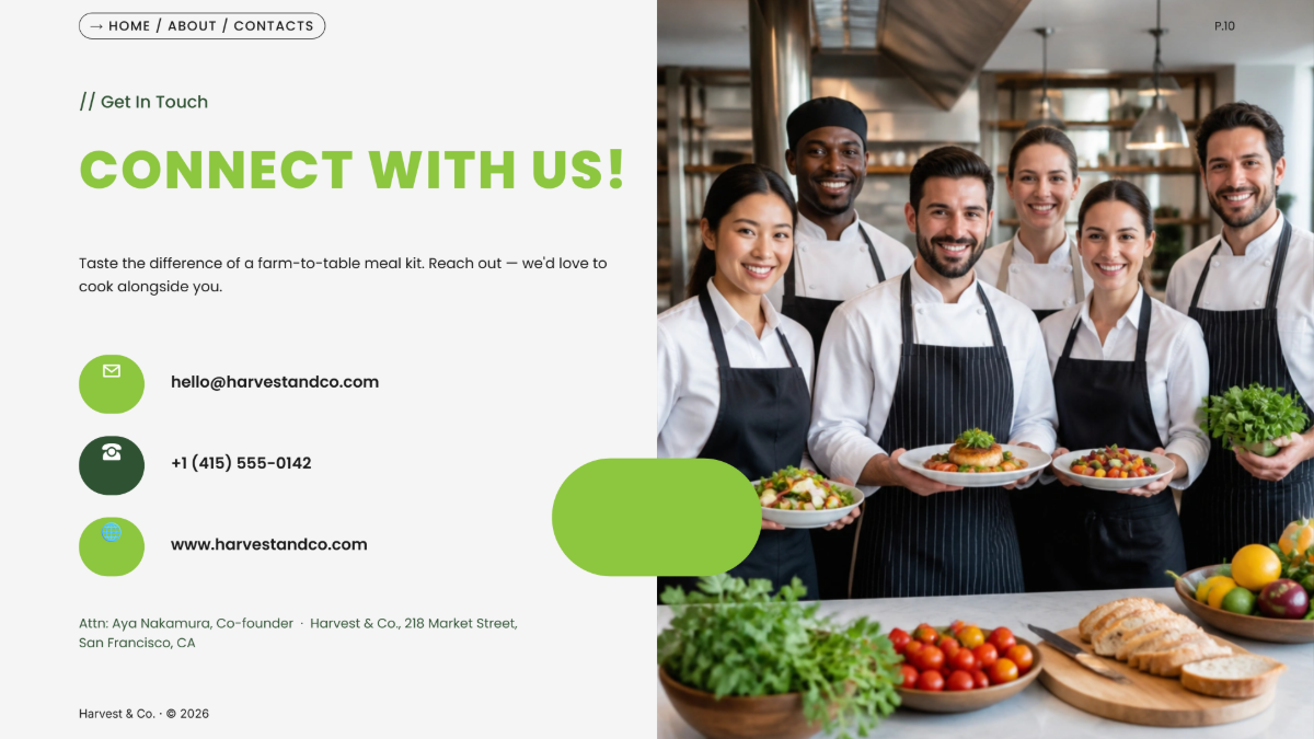 Free Food Presentation Template to Edit Online