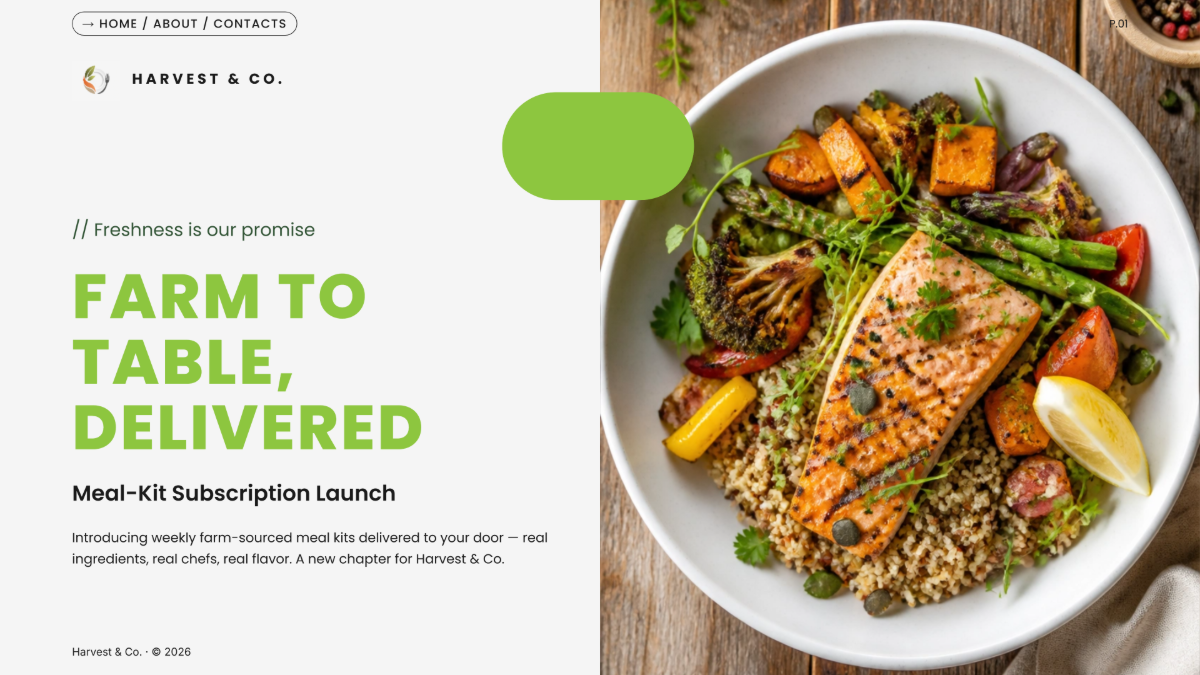 Free Food Presentation Template to Edit Online Free Food Presentation Template to Edit Online
