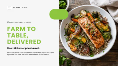 Free Food Presentation Template to Edit Online
