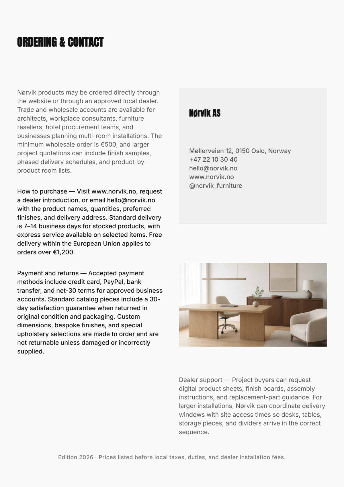 Free Minimalistic Catalog Template to Edit Online