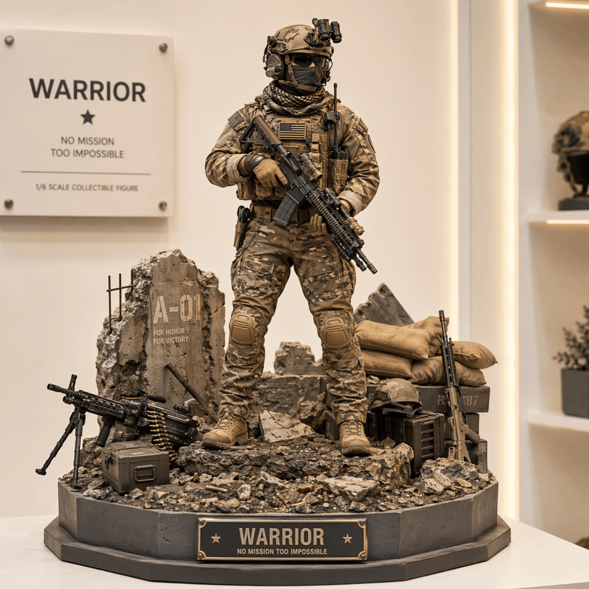 Free Military Soldier Action Figure Template to Edit Online