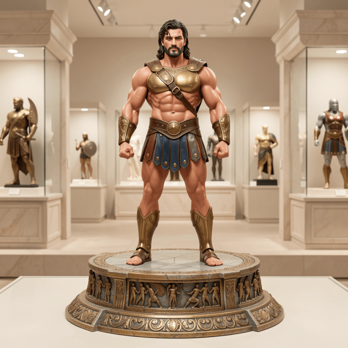 Free Mythological Hero Action Figure Template to Edit Online