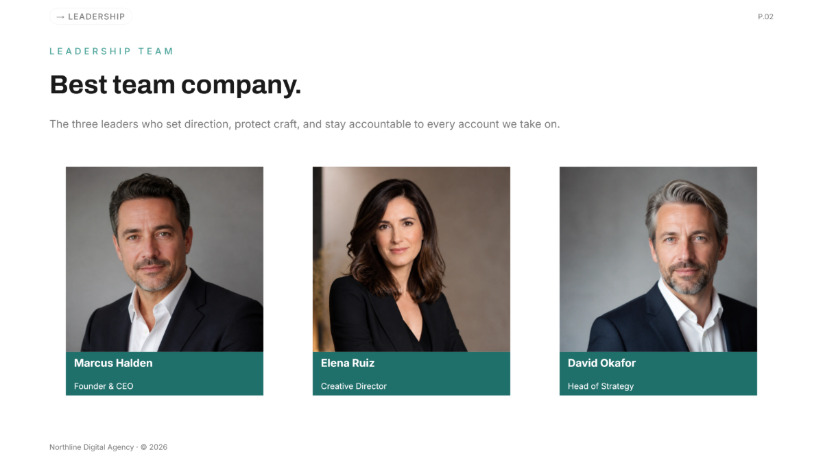 Free Profile Presentation Template to Edit Online