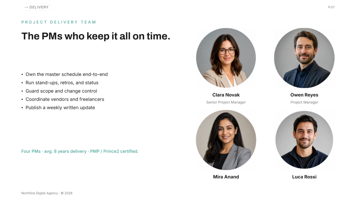 Free Profile Presentation Template to Edit Online