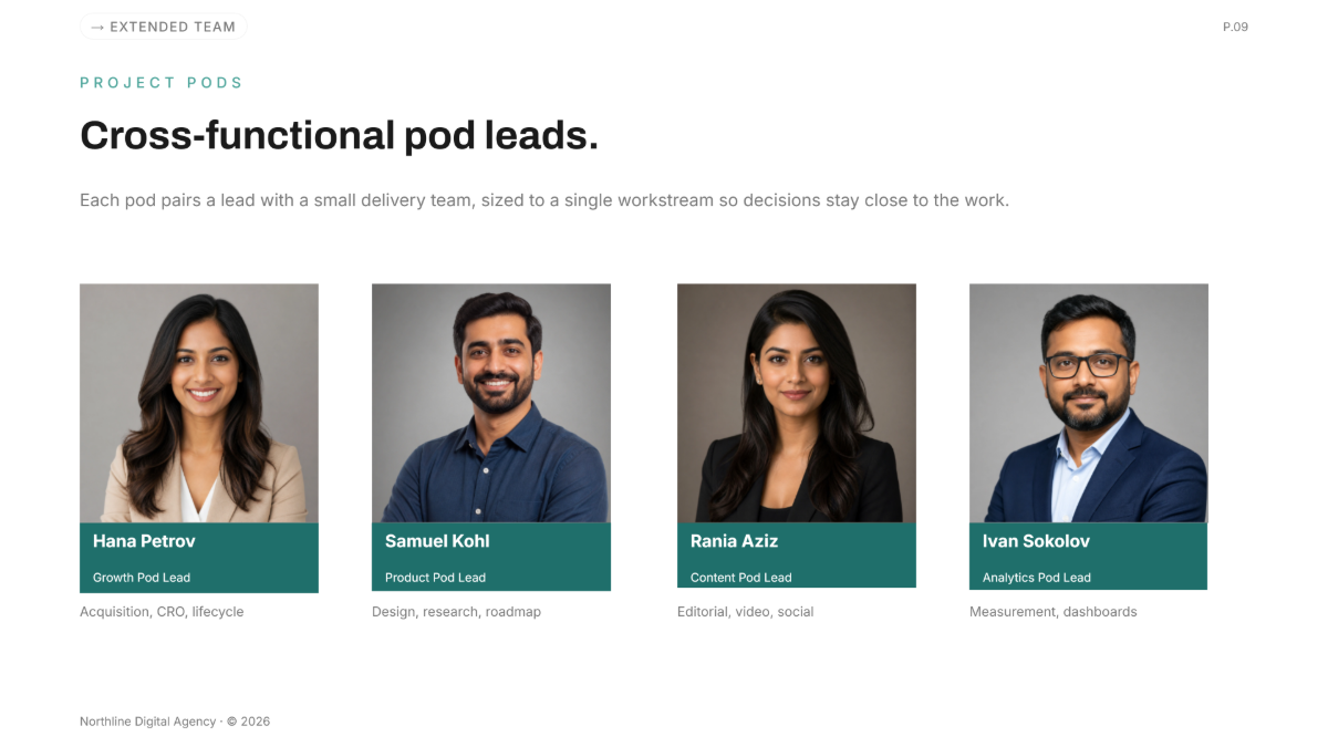 Free Profile Presentation Template to Edit Online