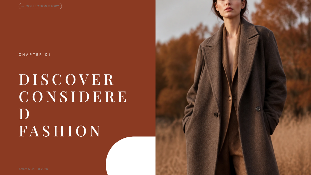 Free Fashion Presentation Template to Edit Online