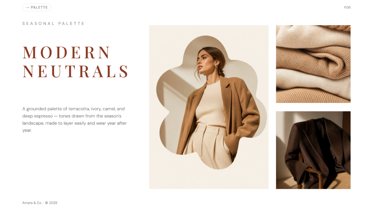 Free Fashion Presentation Template to Edit Online