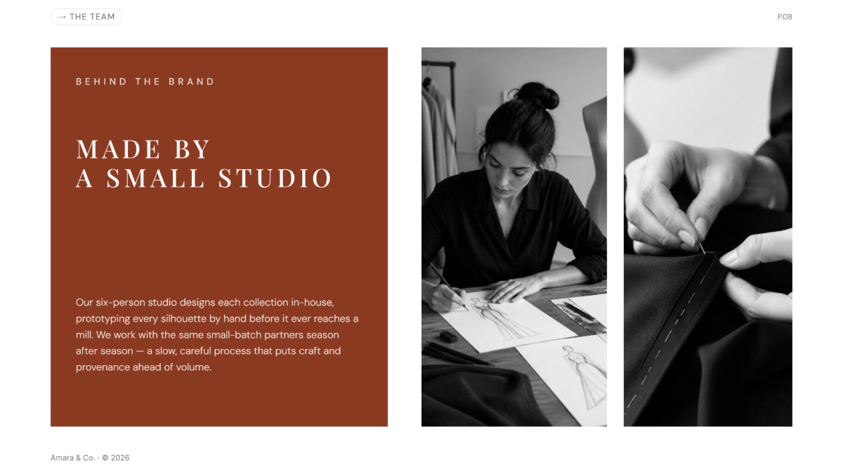 Free Fashion Presentation Template to Edit Online