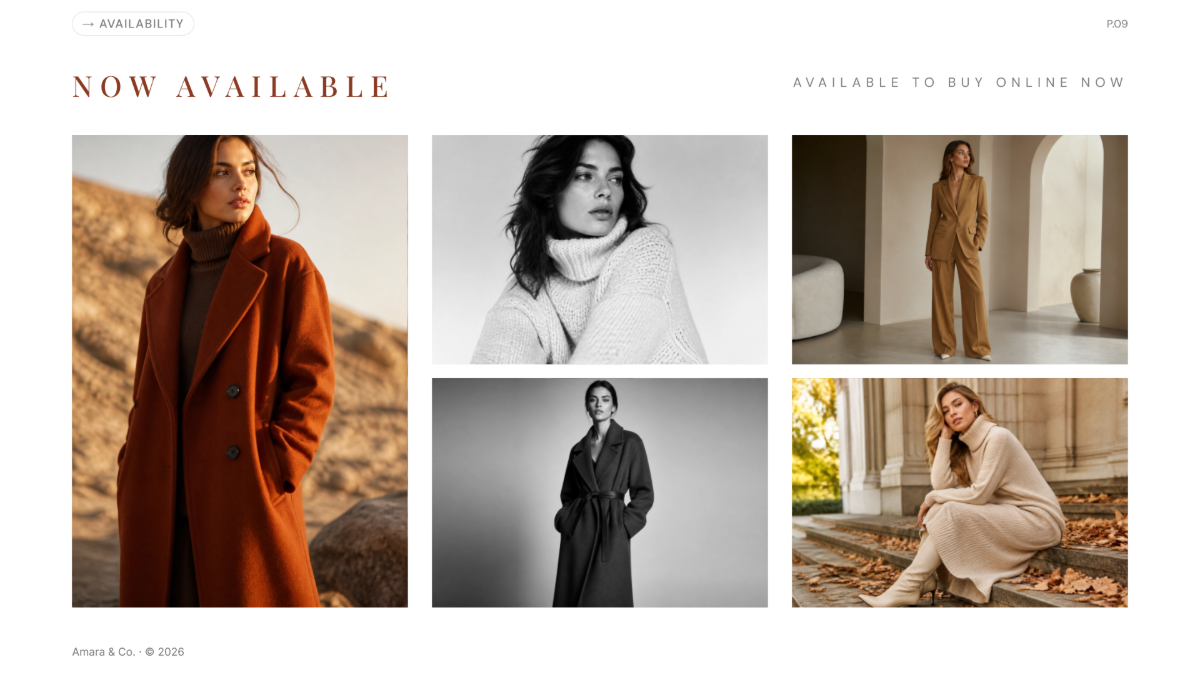 Free Fashion Presentation Template to Edit Online
