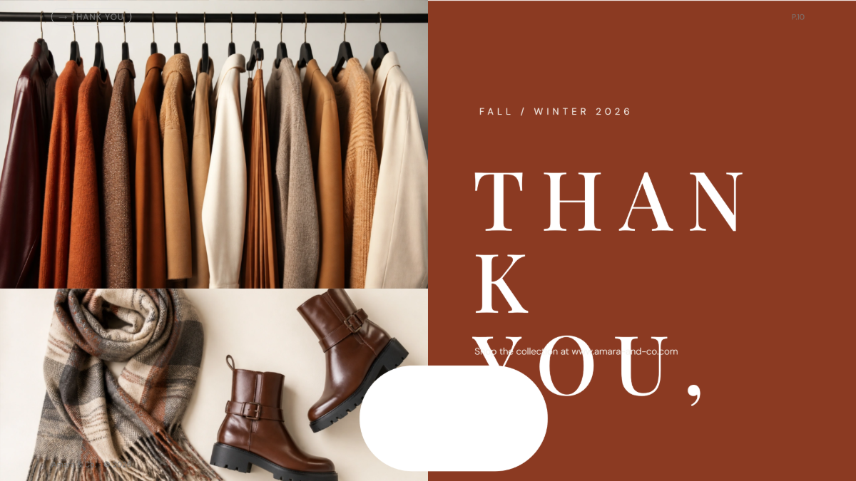 Free Fashion Presentation Template to Edit Online