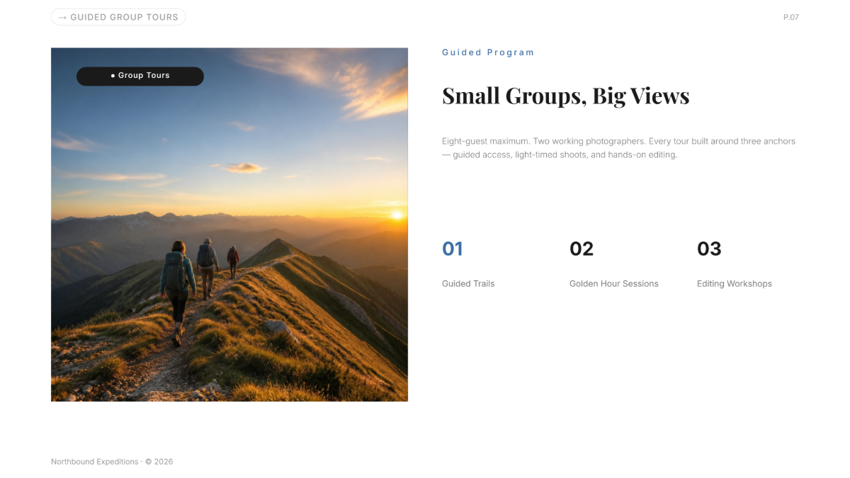 Free Photo Presentation Template to Edit Online